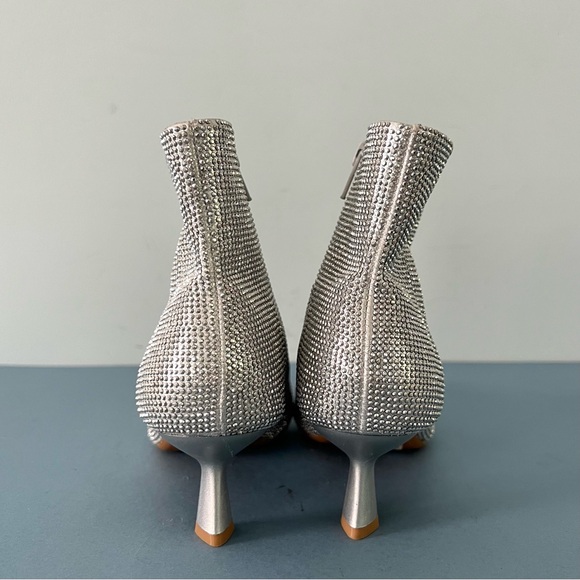Alex Marie Gamina Rhinestone Embellished Kitten Heel Booties - Picture 6 of 8